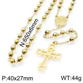 Stainless Steel Rosary Necklace