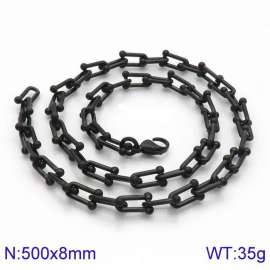 Stainless Steel Black-plating Necklace