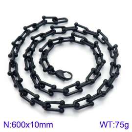 Stainless Steel Black-plating Necklace