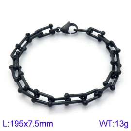 Stainless Steel Black-plating Bracelet