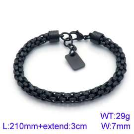 Stainless Steel Black-plating Bracelet