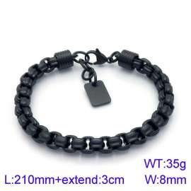 Stainless Steel Black-plating Bracelet