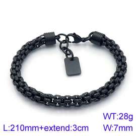 Stainless Steel Black-plating Bracelet