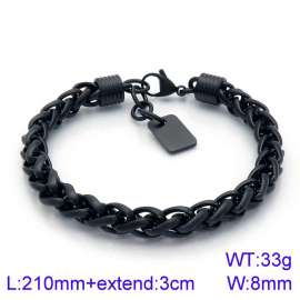 Stainless Steel Black-plating Bracelet
