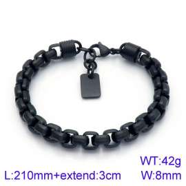 Stainless Steel Black-plating Bracelet