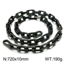 Stainless Steel Black-plating Necklace