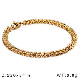 Stainless Steel Gold-plating Bracelet