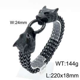 Stainless Steel Black-plating Bracelet