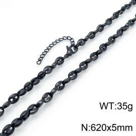 Stainless Steel Black-plating Necklace