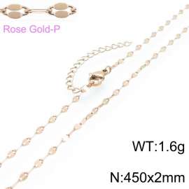 SS Rose Gold-Plating Necklace