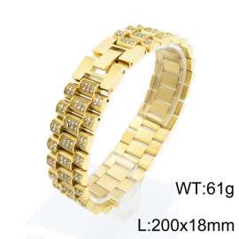 Stainless Steel Stone Bracelet