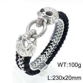 Stainless Skull Bracelet