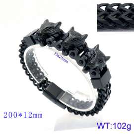 Stainless Steel Black-plating Bracelet