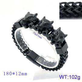 Stainless Steel Black-plating Bracelet