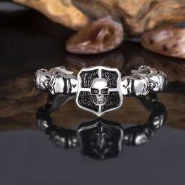 Bamboo Skull Fashion Punk Personality Bracelet