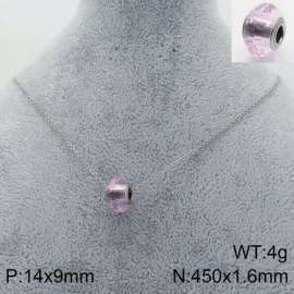 Stainless Steel Stone & Crystal Necklace