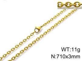 Staineless Steel Small Gold-plating Chain