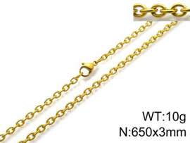 Staineless Steel Small Gold-plating Chain