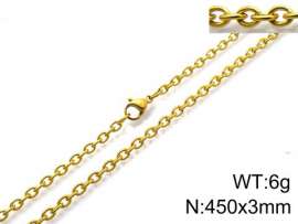 Staineless Steel Small Gold-plating Chain