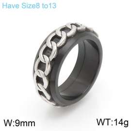 Stainless Steel Black-plating Ring