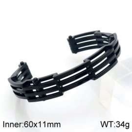 Stainless Steel Black-plating Bangle