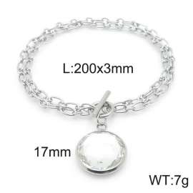 Stainless Steel Stone Bracelet