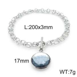 Stainless Steel Stone Bracelet