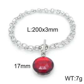 Stainless Steel Stone Bracelet