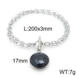 Stainless Steel Stone Bracelet