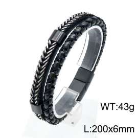 Stainless Steel Black-plating Bracelet