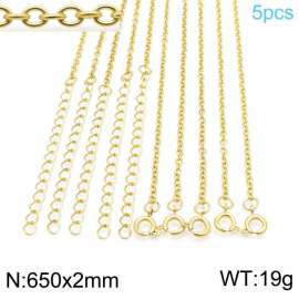 Staineless Steel Small Gold-plating Chain