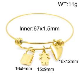 Stainless Steel Gold-plating Bangle