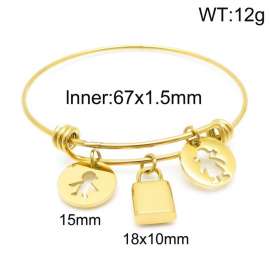 Stainless Steel Gold-plating Bangle
