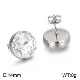 Stainless Steel Stone&Crystal Earring