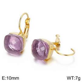 Stainless Steel Stone&Crystal Earring