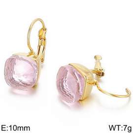 Stainless Steel Stone&Crystal Earring