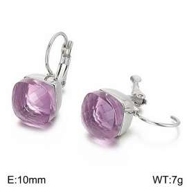 Stainless Steel Stone&Crystal Earring