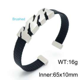 Stainless Steel Black-plating Bangle