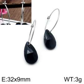 Stainless Steel Stone&Crystal Earring