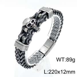 Stainless Skull Bracelet