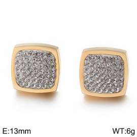 Stainless Steel Stone&Crystal Earring