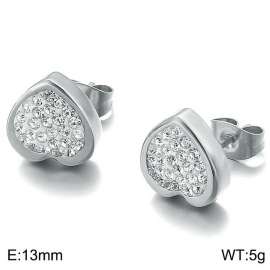 Stainless Steel Stone&Crystal Earring