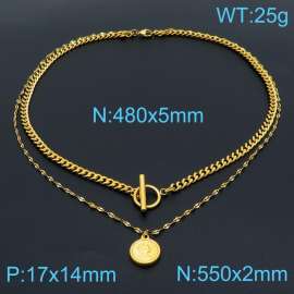 SS Gold-Plating Necklace