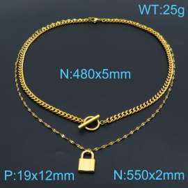 SS Gold-Plating Necklace