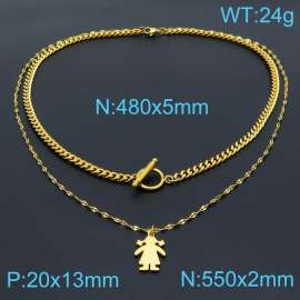 SS Gold-Plating Necklace