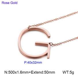 SS Rose Gold-Plating Necklace