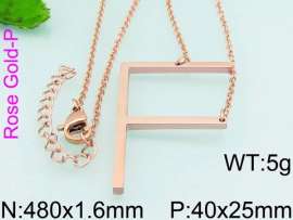 SS Rose Gold-Plating Necklace