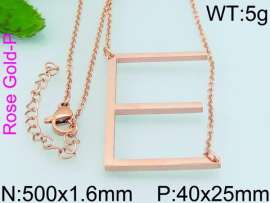 SS Rose Gold-Plating Necklace