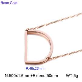 SS Rose Gold-Plating Necklace