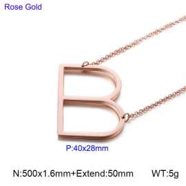 SS Rose Gold-Plating Necklace